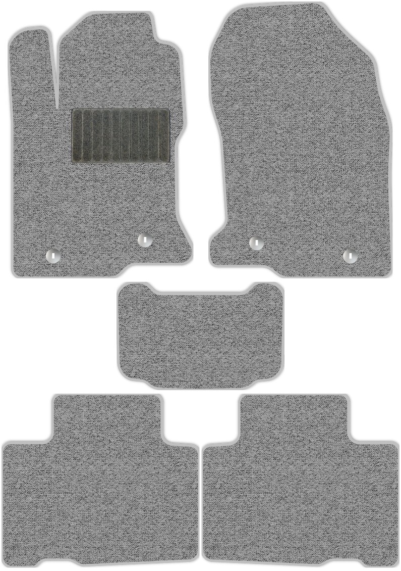 Коврики текстильные "Комфорт" для Lexus NX200 I (suv / ZGZ10, ZGZ15) 2014 - 2021, серые, 5шт.