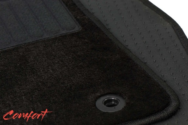 Коврики текстильные "Комфорт" для Infiniti QX60 (suv, гибрид) 2016 - Н.В., черные, 3шт.