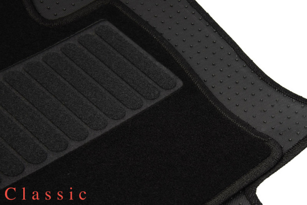 Коврики текстильные "Классик" для Tesla Model Y I (suv) 2019 - Н.В., черные, 3шт.