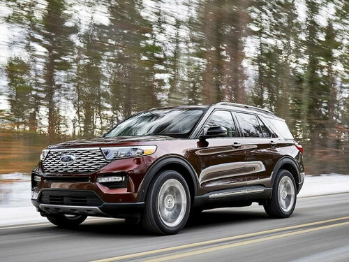 Коврики текстильные "Стандарт" для Ford Explorer VI (suv / U625) 2019 - Н.В., черные, 5шт.